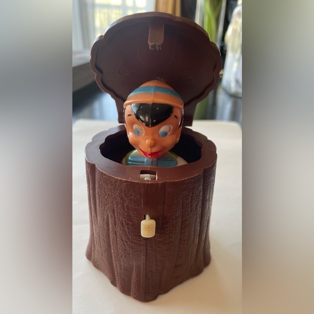 Vintage Pinocchio Jack-in-the-Box Toy